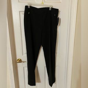 ZAC & RACHEL wrinkle resistant pleated black pants.